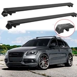 For Audi Q5 Sportback Aluminum Car Suv Top Roof Rack Flush Rail Cross Bar Black. Fixed Price $199.05.