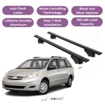 Erkul Roof Rack Cross Bars For Toyota Sienna 2004-2010 Raised Rails Black. Fixed Price $134.91.
