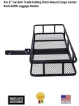 Rear Folding Luggage Basket Carrier Rack 650LB For 2" Suv Truck -brand New. Fixed Price $140.00.
