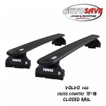 Thule Wingbar Evo Black Roof Bars Fit Volvo V60 Cross Country 15-18 Closed Rail. Fixed Price $416.12.