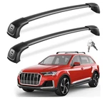 Roof Racks Cross Bars For Audi Q7 2017-2026 W/ Flush Rail 330LB Black Pcs. Fixed Price $50.00.