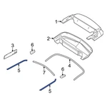 Ford Mustang 2010-2014 AR3Z76423A19AA Left Outer Convertible Top Seal. Fixed Price $554.83.