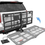 500 Lbs Folding Rack Hitch Mount Cargo Carrier, 2" Receiver, 60" X 24" .... Fixed Price $245.99.