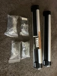 Thule Flat Top 6 Ski Rack W/ Sealed Bags & Lift Kit 7532408. Fixed Price $140.00.