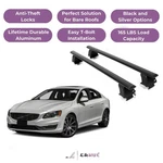 Erkul Roof Rack Crossbars For Volvo S60 2010-2018 Naked Aluminum Black. Fixed Price $238.41.