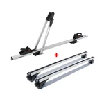 Omac 96MNBRJ929SS-SET 42" Silver Roof Rail Cross Bar & Bike Carrier. Fixed Price $299.90.