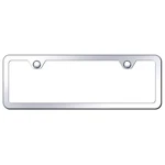Chrome 2-HOLE Mini License Plate Frame W/thin AUGD8625. Fixed Price $17.95.