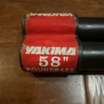 58 Roundbars Part #0409 New Condition, No Weather, Universal. Yakima!. Fixed Price $119.99.