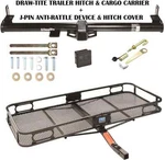 Trailer Tow Hitch For 97-06 Jeep Wrangler Tj Basket Cargo Carrier Lock + Cover. Fixed Price $573.99.