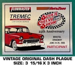 Super Chevy Show 25 Th Anniversary-vintage Original Dash Plaque-texas Motorplex. Fixed Price $7.97.