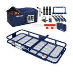 Mockins 60"X30"X6" Navy Trailer Hitch Cargo Carrier & Cu Ft Waterproof Car.... Fixed Price $324.75.