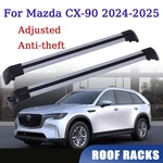 For Mazda CX-90 2024-2025 Lockable Roof Rack Cross Bars Aluminum Cargo Carrier. Fixed Price $79.00.
