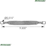 178.2012 Universal Ground Strap Woven Ga 9IN Replaces Grote 84-9577. Fixed Price $17.95.