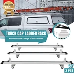 Heavy Duty 53" Truck Cap Topper Rack Aluminum Ladder Roof Crossbars White. Fixed Price $229.99.