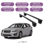 Erkul Roof Rack Crossbars For Subaru Impreza 2012-2016 Naked Aluminum Black. Fixed Price $238.41.