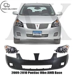 Front Bumper Cover & Head Light Assembly Kit For 2009-2010 Pontiac Vibe Awd Base. Fixed Price $719.00.