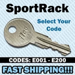 Sportrack Roof Replacement Key Cut To Your Code E001 - E200. Fixed Price $7.99.