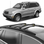 Suzuki XL-7 1999-2006 Roof Rack Cross Bars Black Raised Rails Pair Top Carrier. Fixed Price $175.00.
