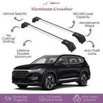 Fits Hyundai Santa Fe 2019-2023 With Factory Rails Roof Rack Cross Bars 165 Lbs. Fixed Price $129.90.