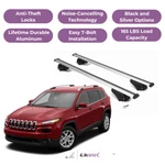 Erkul Roof Rack Cross Bars For Jeep Cherokee 2014-2023 Raised Rails Silver. Fixed Price $134.91.