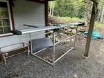 Custom Aluminum Rack - Attached Titan Triple Fly Rod With Included Lock. Fixed Price $525.00.
