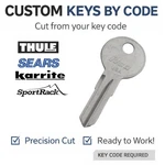 Roof Keys Sears X-cargo Thule Karrite Sportrack Cut By Code 2802-3021. Fixed Price $7.99.