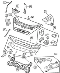 Genuine Mopar Lower Radiator Panel Right 4696368. Fixed Price $32.25.