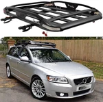 Roof Racks Cargo Basket Cross Bars With Led Lights For Volvo V50 Wagon 2004-2012. Fixed Price $229.06.