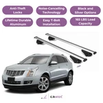 Erkul Roof Rack Cross Bars For Cadillac Srx 2010-2016 Raised Rails Silver. Fixed Price $157.41.