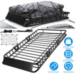 63 In X39 Roof Rack Cargo Basket With Hook Strap Elastic Net. Fixed Price $223.99.