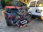 Mini Cooper Oem Rear Bumper Mount Bike Rack With Integrated Lights. Fixed Price $249.00.