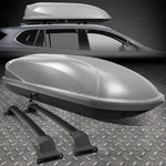 For 16-18 Buick Envision Aluminum Roof Top Rail Cross Bar+cargo Box Grey W/keys. Fixed Price $849.99.