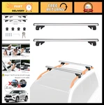 Cross Roof Rack 52" For Raised Side Rails, Fits 46" Spans, Pack 2, Black. Fixed Price $122.99.