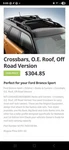 Ford Bronco Sport Crossbars: Oem (M1PZ-7855100-BA). Fixed Price $200.00.