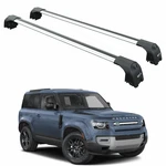 For Land Rover Defender 90 (2020-2026) Roof Rack Cross Bars Slot Rail, Silver. Fixed Price $308.00.