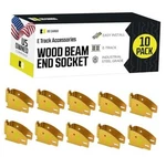 Track Wood Beam End Socket Shelf Brackets Accessories () 10 Pack Fixed Hinge. Fixed Price $57.76.