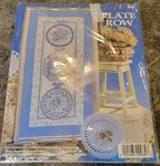 "plate Row" Counted Cross Stitch Kit #9973 Design Works Size X 22 Blue White. Fixed Price $12.07.