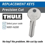 Thule Keys Roof Rack Bike Ski Luggage Carrier Cut To Code N001-N200. Fixed Price $7.99.