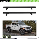 For Jeep Gladiator 2019 2020 And Up Roof Top Rail Rack Cargo Set Black. Fixed Price $114.94.