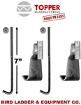 Topper Galvanized Rack (2) 7" J-bolts Gutter Clips Ladder Parts. Fixed Price $60.00.