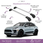 Fits Porsche Macan 2015-2026 With Factory Rails 2PC Roof Rack Cross Bars 165 Lbs. Fixed Price $112.41.