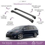 Piece Lockable Roof Rack Cross Bars For Toyota Sienna 2011-2020 Black. Fixed Price $134.90.