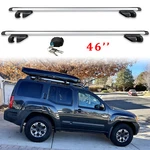 Pair Silver Top Roof Rack 46" Cross Bar W/ Lock For Nissan Xterra Suv 2000-2015. Fixed Price $105.19.