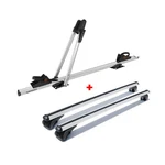 Omac 96MNBRJ929SS-SET 42" Silver Roof Rail Cross Bar & Bike Carrier. Fixed Price $299.90.