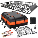 Meefar Rack 65"X39"X6" Cargo Carrier Basket & 20 Cu.ft. Waterproof Bag Kit. Fixed Price $229.99.