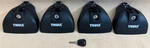 Set Thule 460R Rapid Podium Foot Pack Feet Towers Roof Rack Mount + Locks. Fixed Price $99.95.