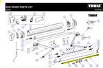 Thule Crown 5200 6.2' Awning Support Arm Assy. Little Guy Max Tear Drop. Fixed Price $175.00.