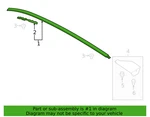 Oem Left Roof Drip Molding 20-25 Ford Escape (LJ6Z-7850463-AC) *free Shipping*. Fixed Price $300.00.