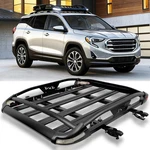 For Gmc Terrain Aluminum Roof Rack Cargo Basket Luggage Carrier Crossbar W/light. Fixed Price $229.11.