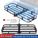 For Dodge 2" Receiver Hitch Mount Rack Rear Cargo Luggage Basket Carrier 500LB. Fixed Price $88.00.
